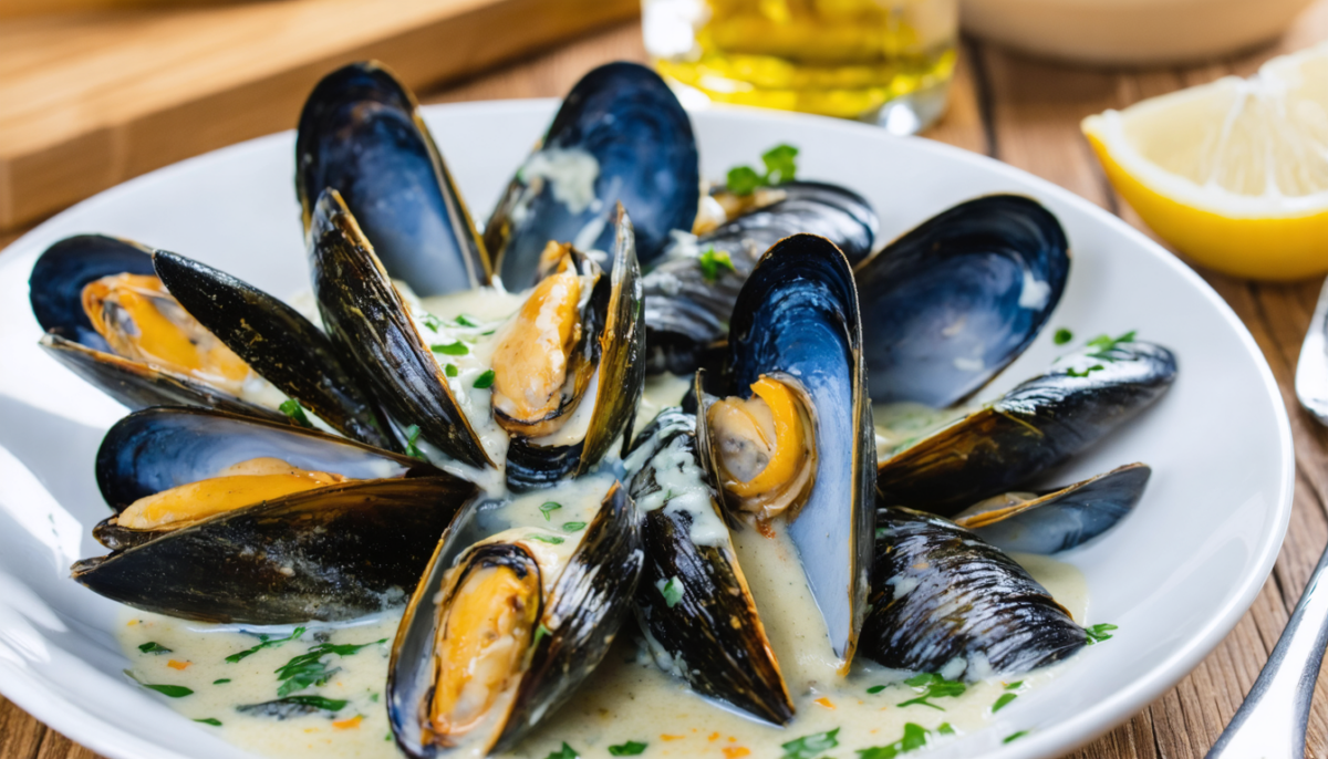 découvrez notre recette simple et rapide de moules à la crème, un délice express parfait pour un repas savoureux et gourmand.