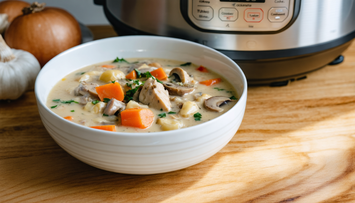 découvrez notre recette express de blanquette de dinde au cookeo, idéale pour un repas savoureux, simple et rapide à préparer.