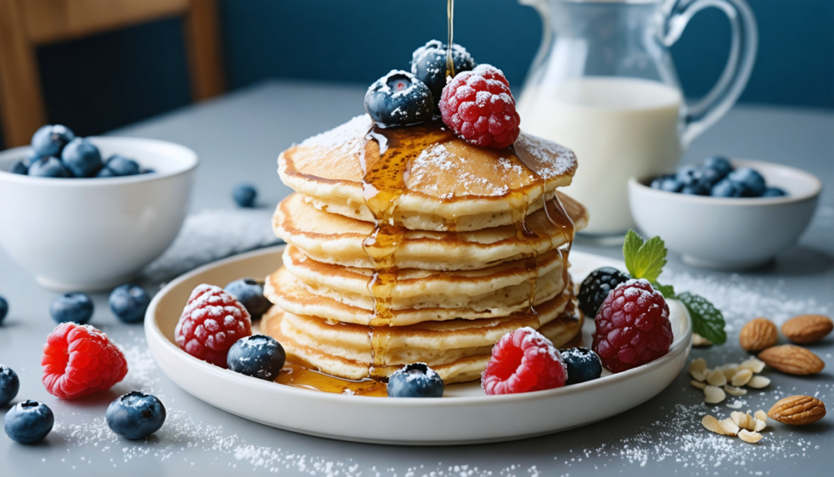 découvrez une recette simple et rapide pour préparer des pancakes moelleux sans lait, parfaits pour un petit-déjeuner gourmand et léger.