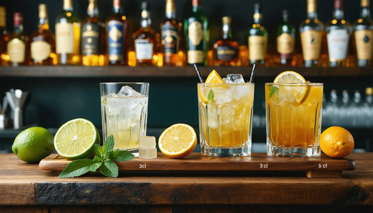 découvrez notre guide pratique des doses standard d’alcool en centilitres pour préparer des cocktails parfaits et gérer efficacement votre bar.