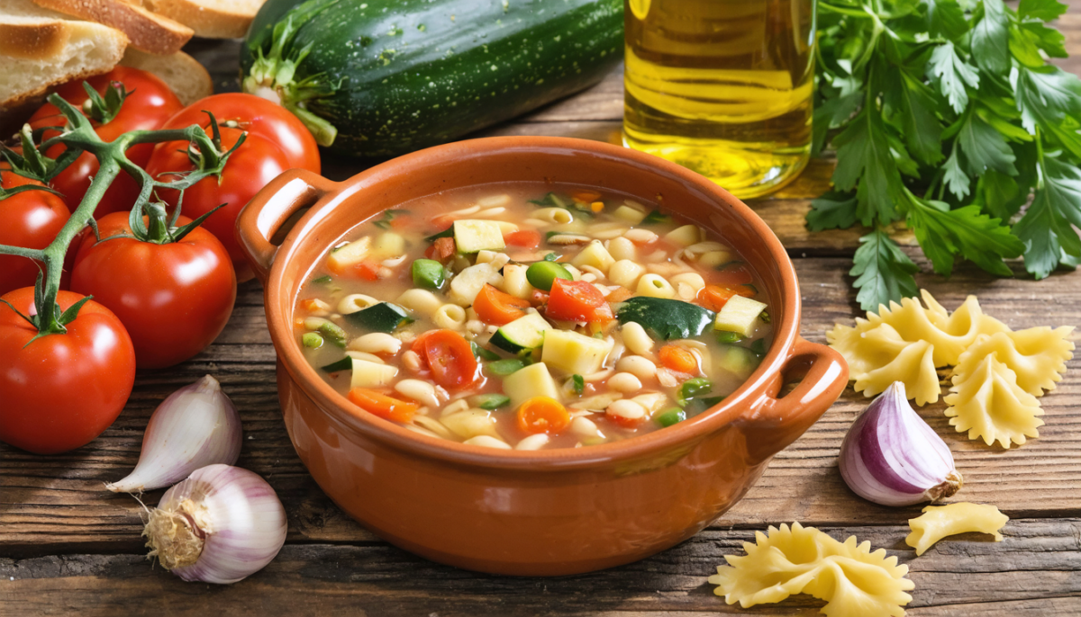 découvrez la recette facile et saine du minestrone express, une soupe italienne authentique parfaite pour un repas rapide et délicieux.