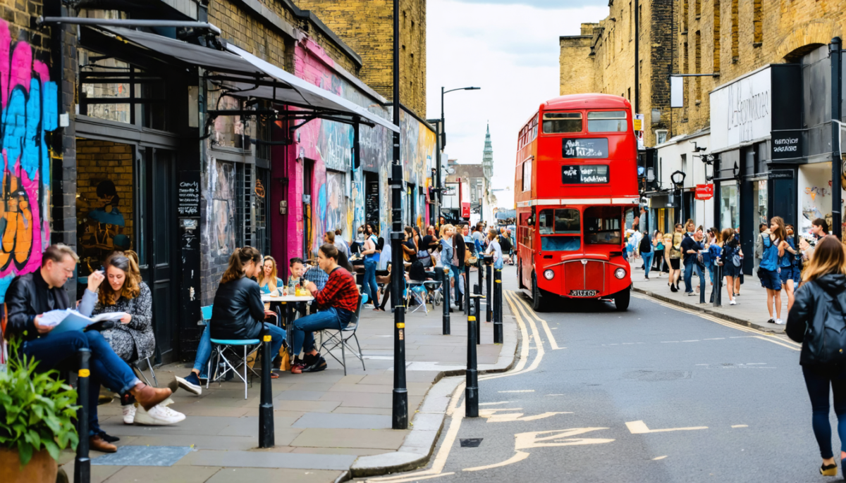 découvrez shoreditch à londres, un quartier vibrant et créatif. notre guide incontournable vous emmène à travers ses ruelles artistiques, ses cafés branchés et ses lieux culturels uniques.