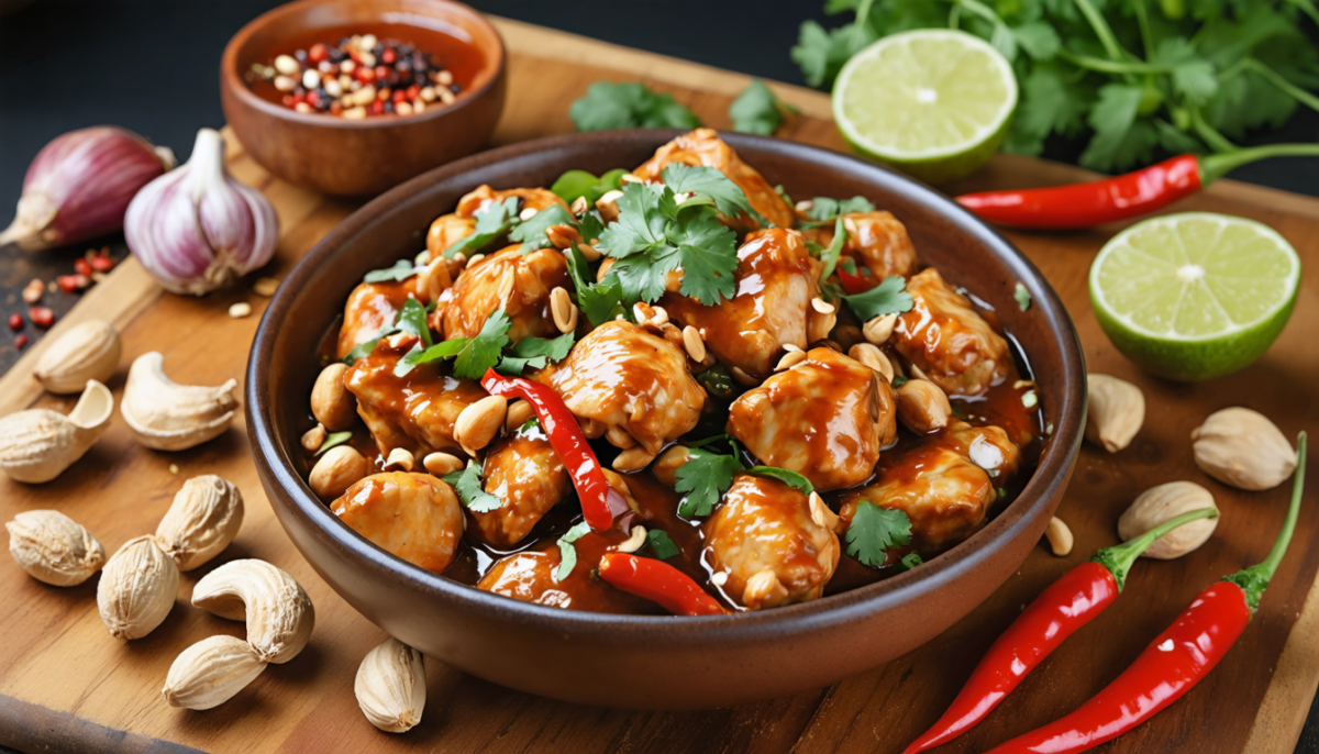 découvrez notre recette simple et savoureuse de poulet aux cacahuètes, un délice thaï rapide à préparer pour régaler toute la famille en un rien de temps.